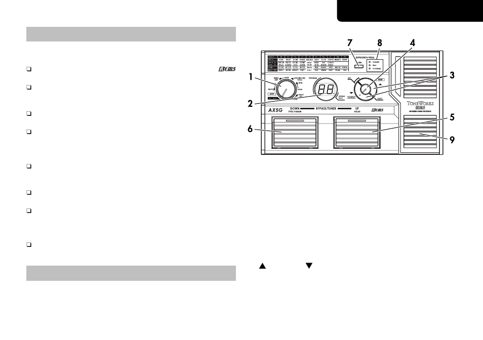 Introduction, Main features, Front and rear panel | Front panel, Ax5g owner’s manual | KORG TONEWORKS AX5G User Manual | Page 5 / 43