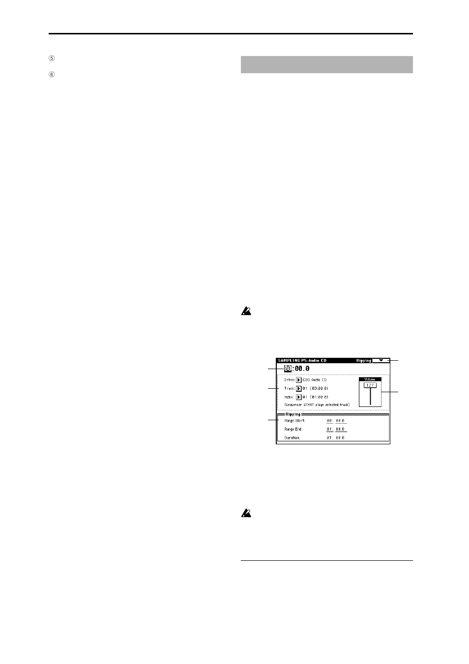 Sampling p5: audio cd, 5–1: audio cd, Play back an audio cd and rip | KORG Triton Studio User Manual | Page 131 / 322