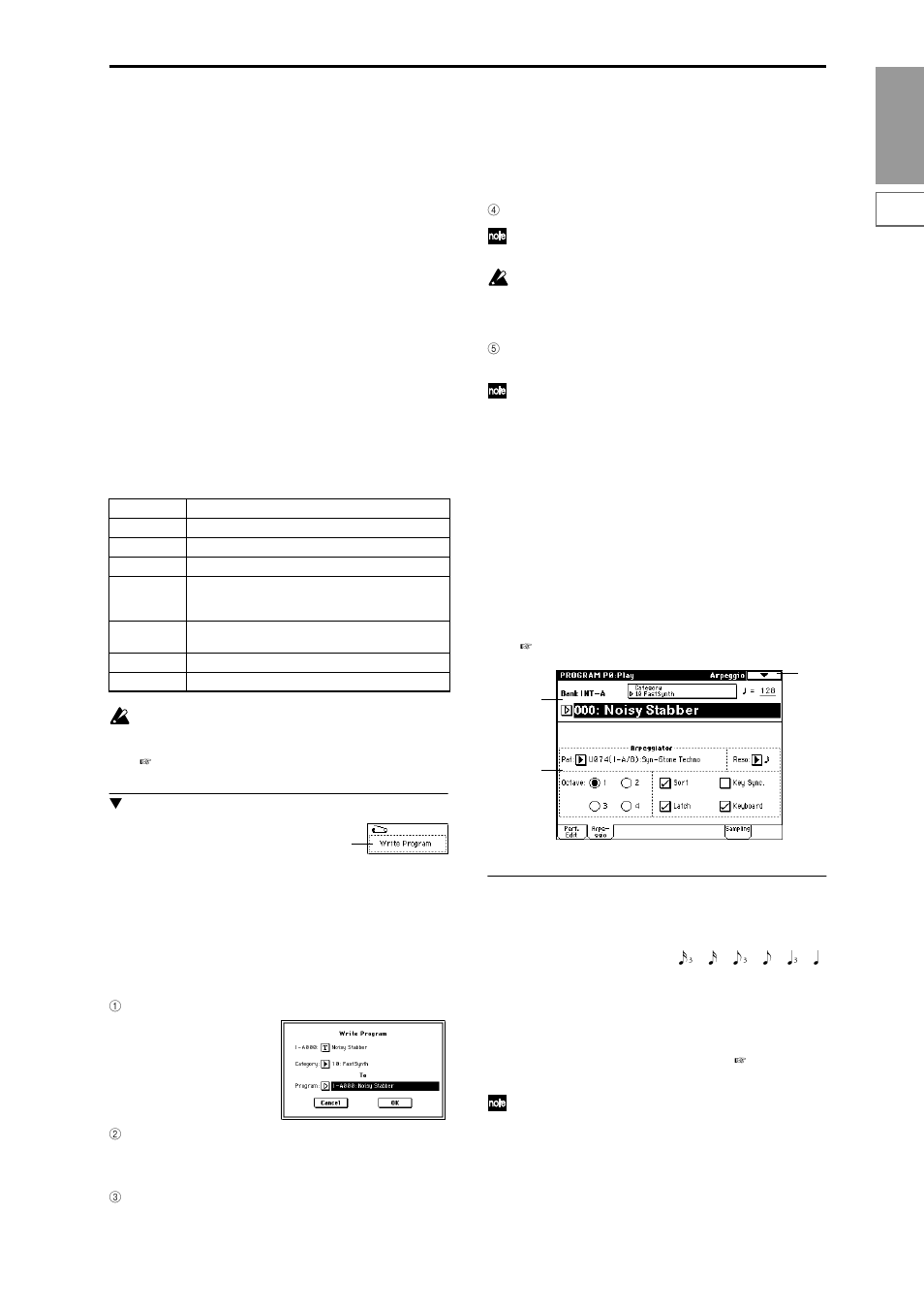 0–2: arpeggio, Arpeggio pattern selection and settings | KORG Triton Studio User Manual | Page 14 / 322