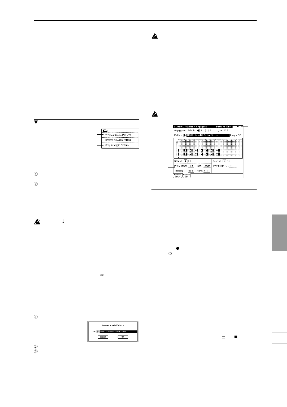 6–2: pattern edit, Input tones for each step | KORG Triton Studio User Manual | Page 164 / 322