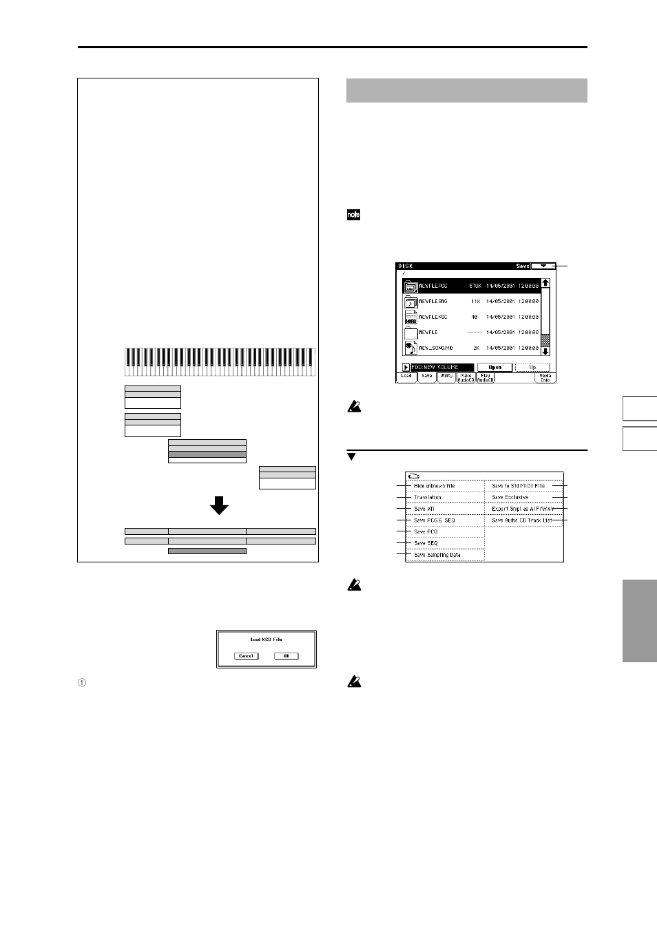 0–2: save, Save data from internal memory to, P.165 | About akai pro, Gram files, 0–2: page menu command | KORG Triton Studio User Manual | Page 176 / 322