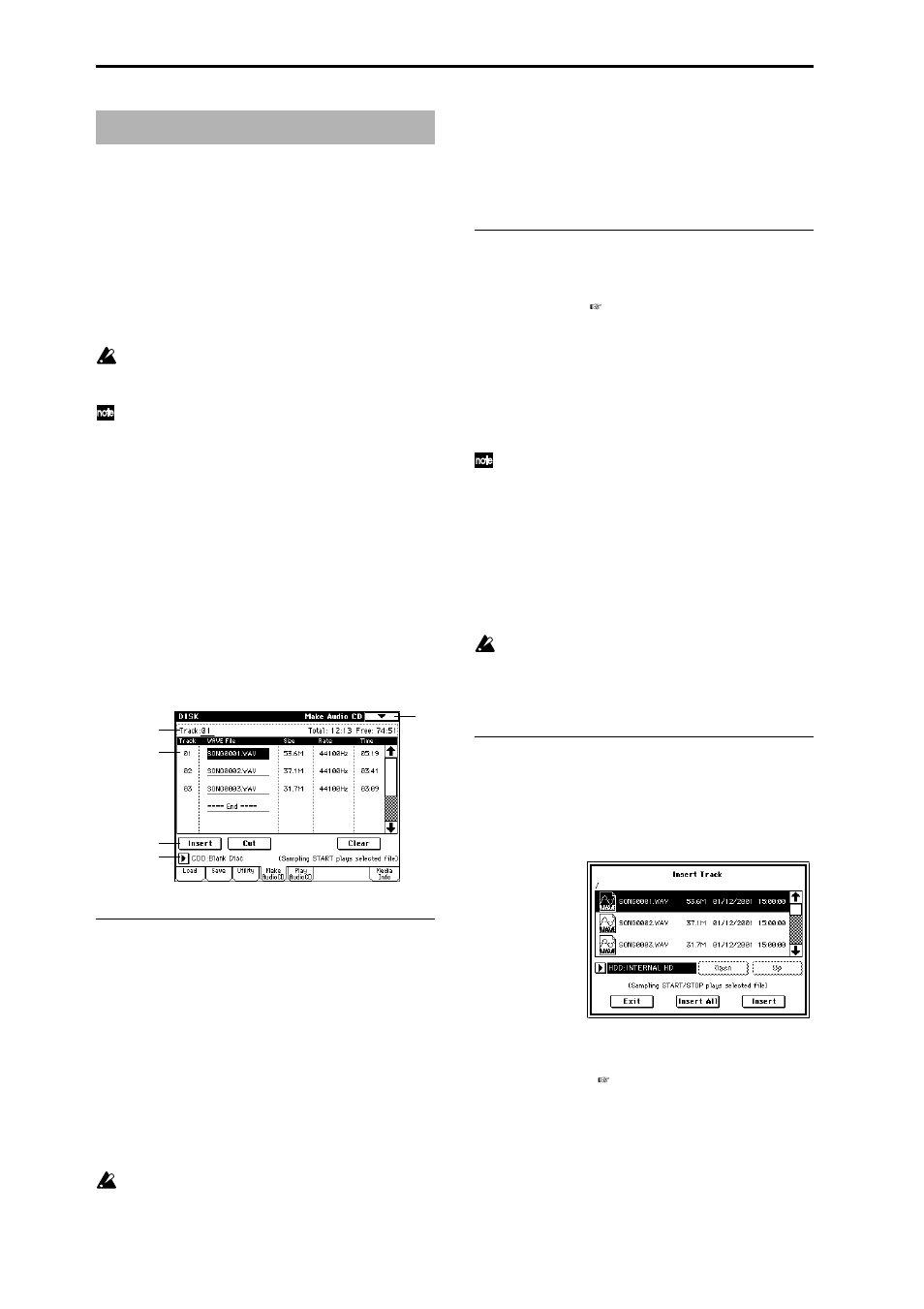 0–4: make audio cd, Create an audio cd | KORG Triton Studio User Manual | Page 183 / 322