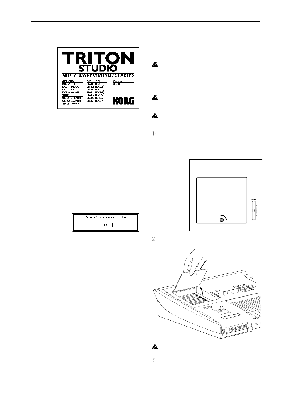 Installing an exb-pcm | KORG Triton Studio User Manual | Page 299 / 322