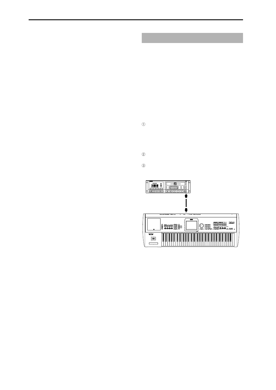 Exb-di option, Example connections | KORG Triton Studio User Manual | Page 311 / 322