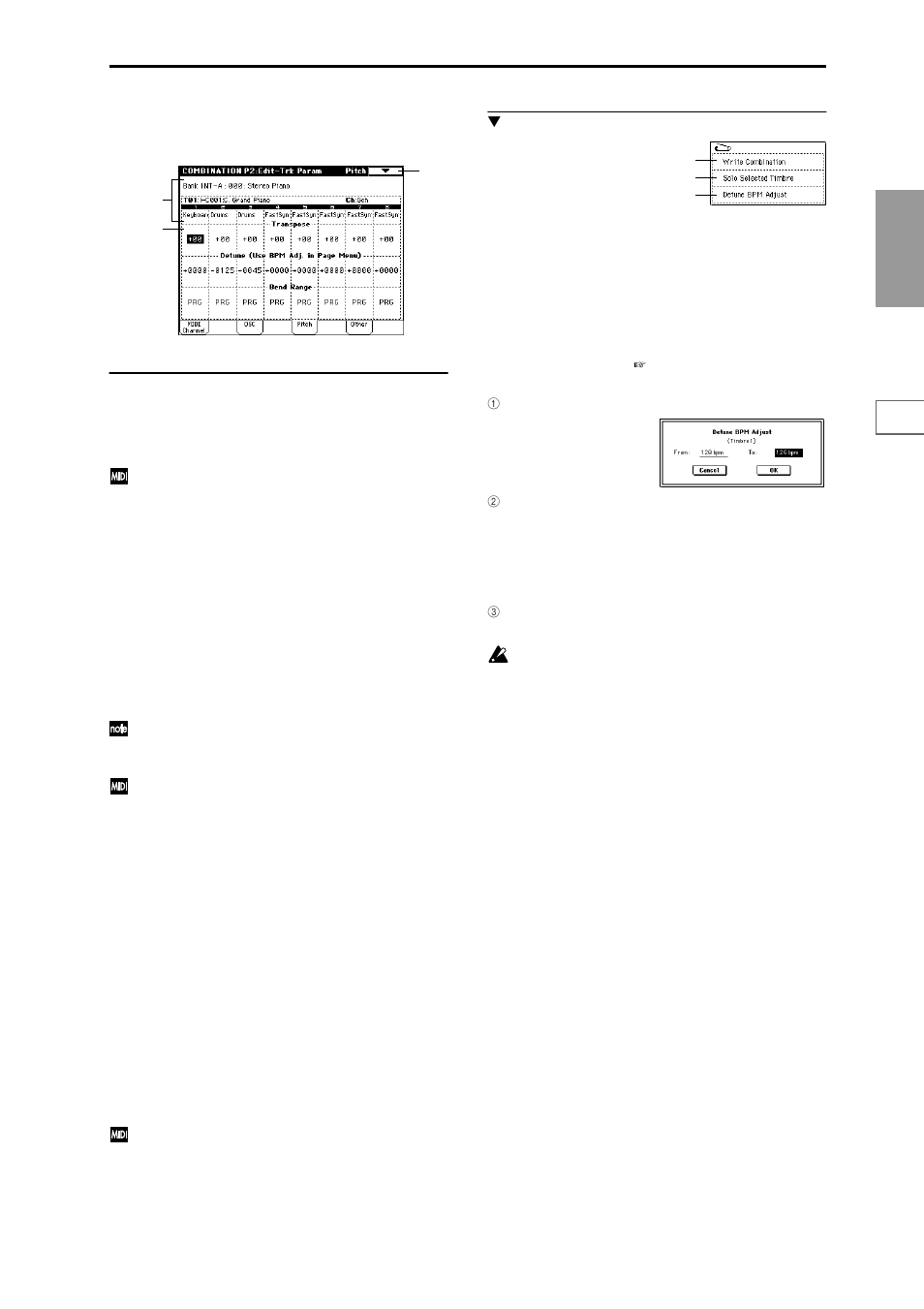 2–3: pitch, Make pitch-related settings such as | KORG Triton Studio User Manual | Page 50 / 322