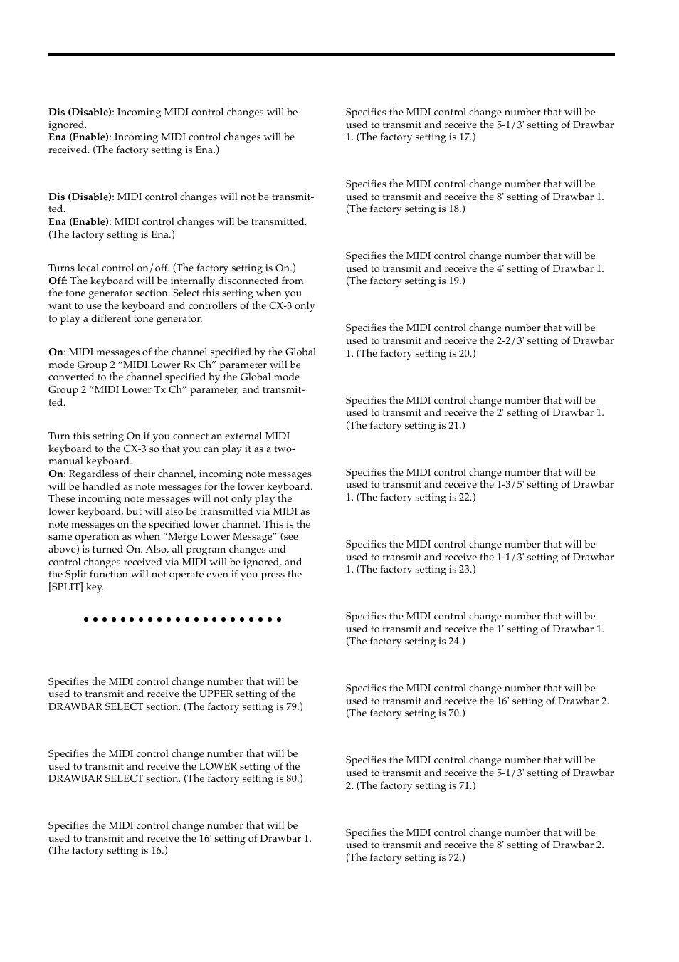 Group 4: midi cc# 1 | KORG BX-3 User Manual | Page 33 / 48