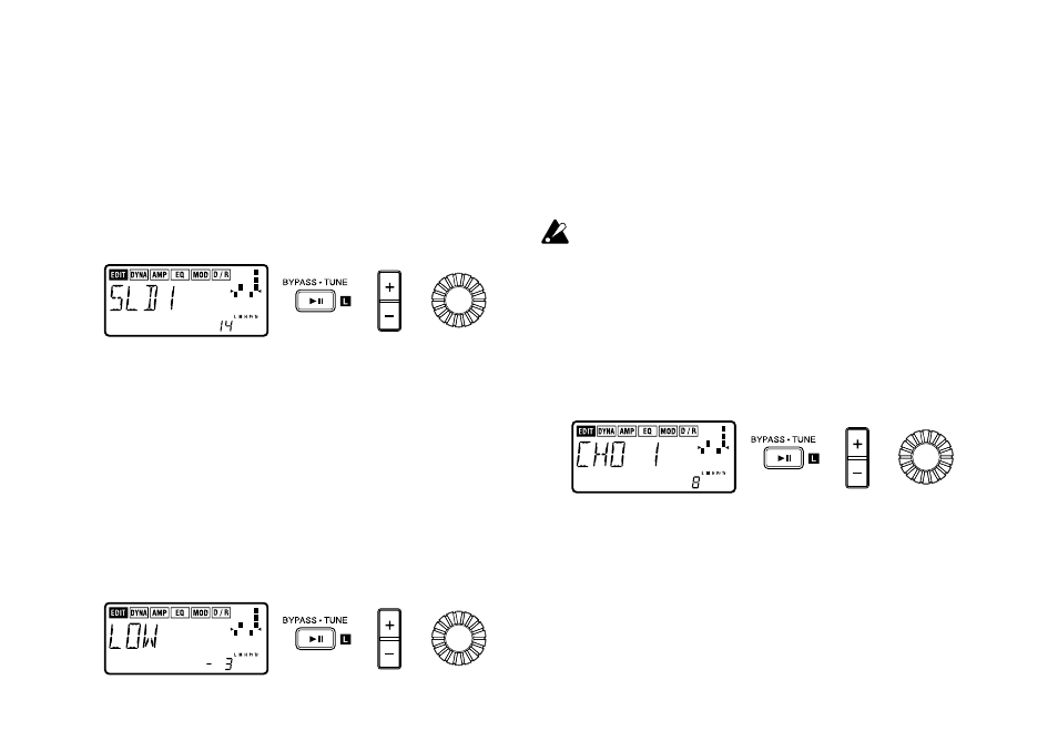 2) amp (verstärker), 3) eq (equalizer), 4) mod (modulation) | KORG PX3B User Manual | Page 60 / 100