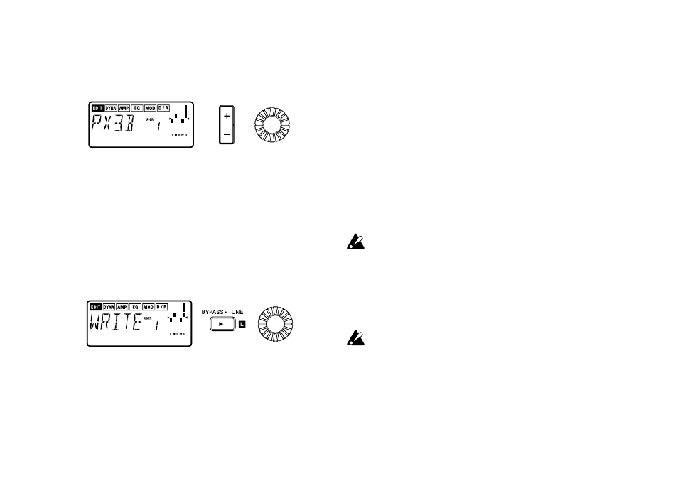 8) rename (réassignation de nom), 9) write (sauvegarde) | KORG PX3B User Manual | Page 91 / 100