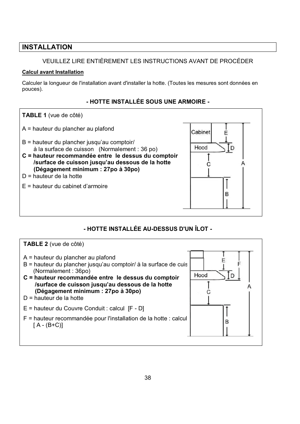 Kobe Range Hoods CH7948SQB User Manual | Page 40 / 102