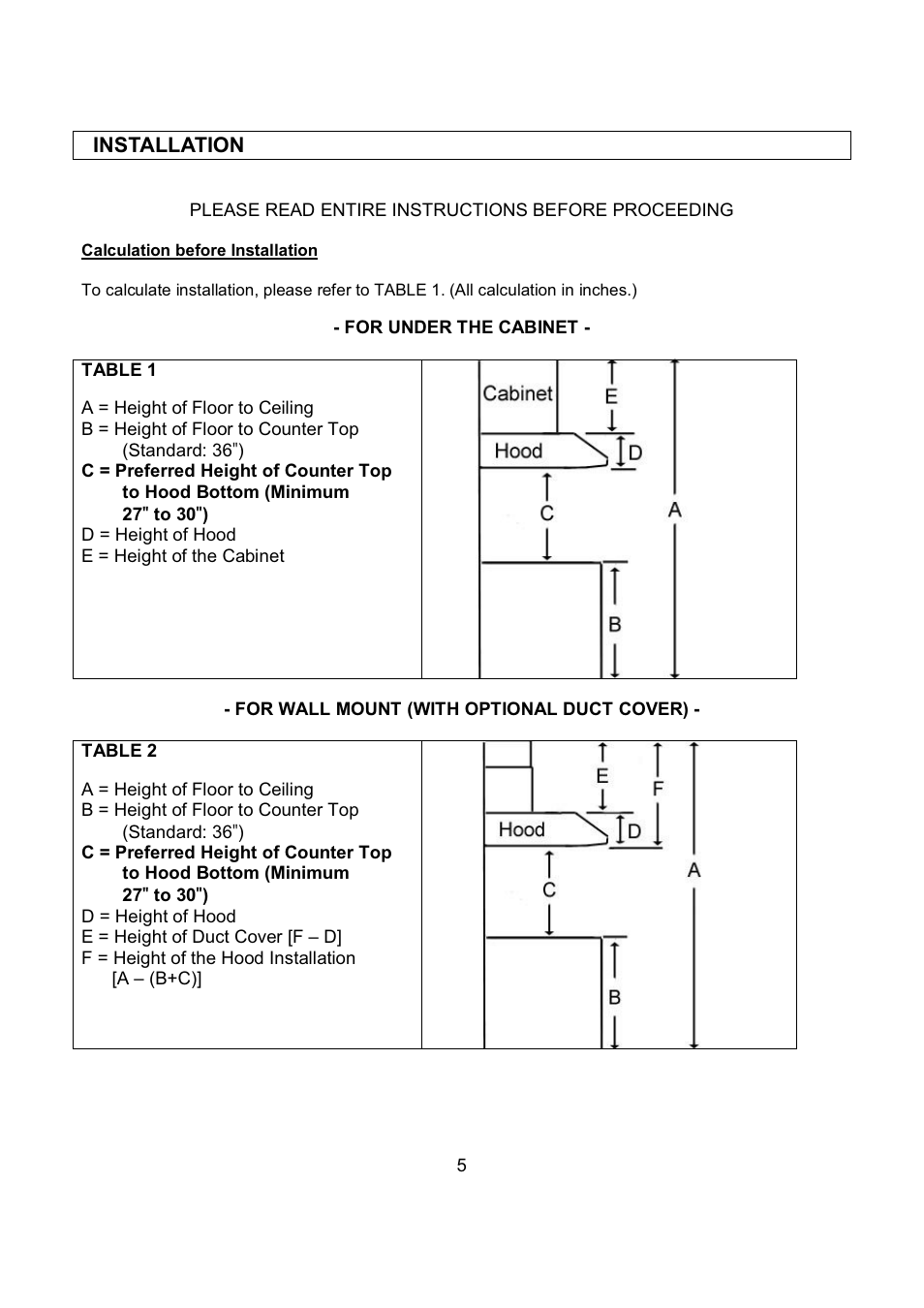 Kobe Range Hoods CH7948SQB User Manual | Page 7 / 102