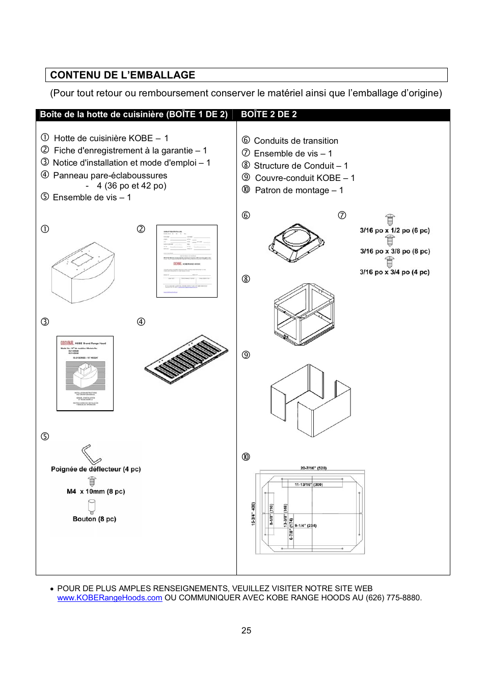 Kobe Range Hoods IS2142SQB User Manual | Page 27 / 66