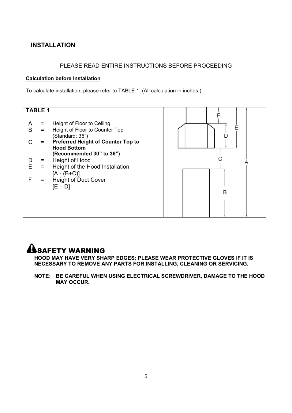 Kobe Range Hoods IS2142SQB User Manual | Page 7 / 66