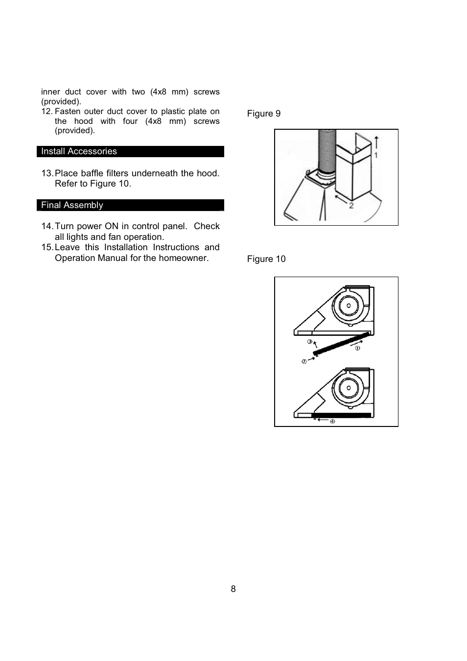 Kobe Range Hoods RA9236SQB User Manual | Page 10 / 68