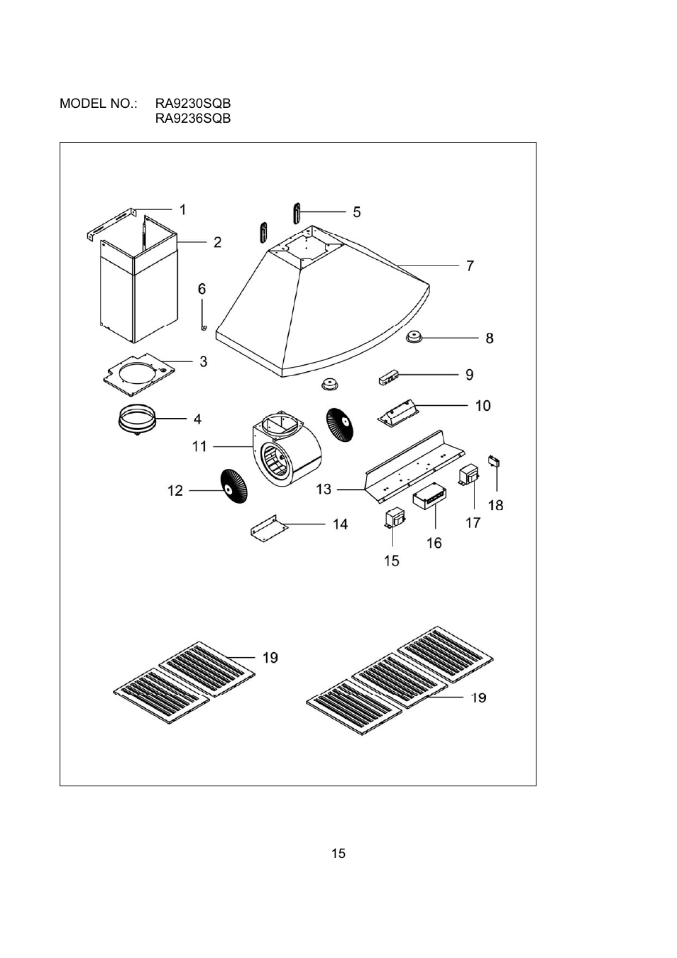 Kobe Range Hoods RA9236SQB User Manual | Page 17 / 68