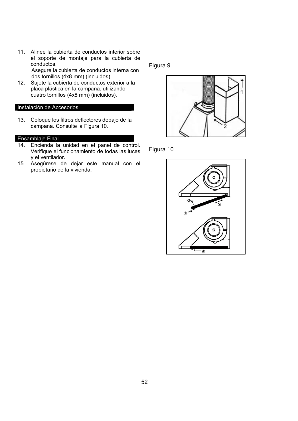 Kobe Range Hoods RA9236SQB User Manual | Page 54 / 68