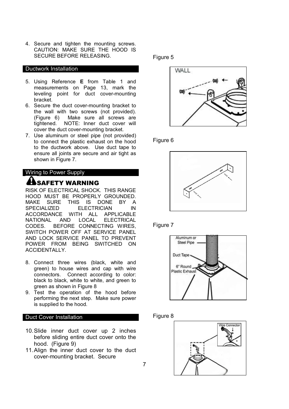 Kobe Range Hoods RA9236SQB User Manual | Page 9 / 68