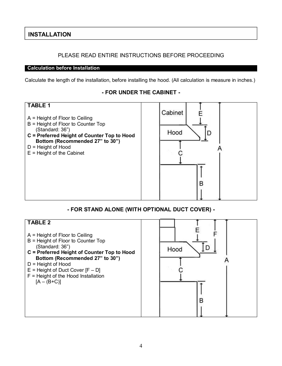 Kobe Range Hoods CH9130SQB User Manual | Page 6 / 27