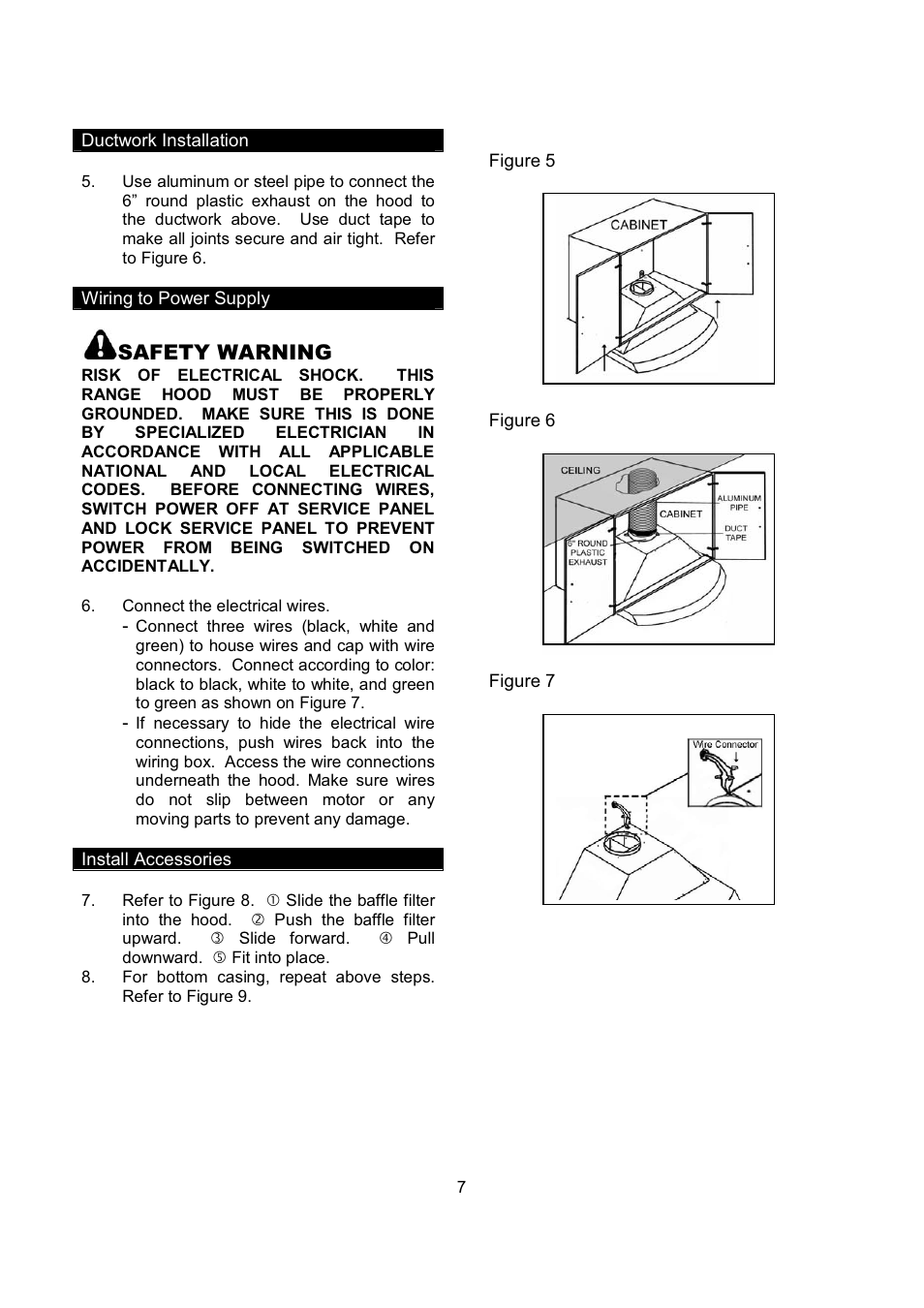 Kobe Range Hoods RA2830SB User Manual | Page 9 / 66