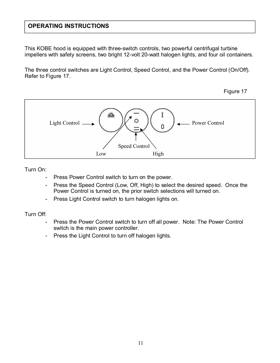Kobe Range Hoods RA3830S User Manual | Page 13 / 24
