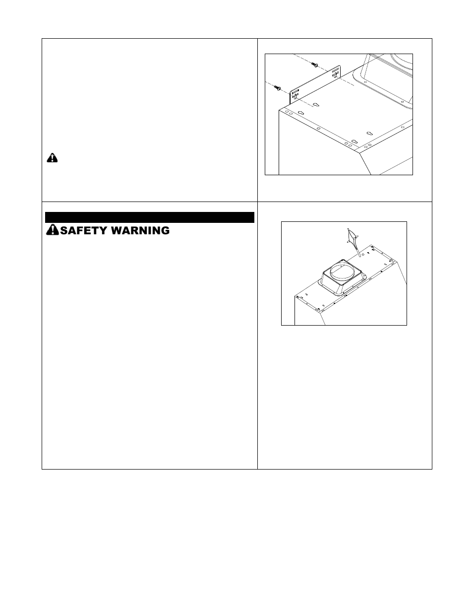 Safety warning | Kobe Range Hoods CH0136SQB User Manual | Page 13 / 36