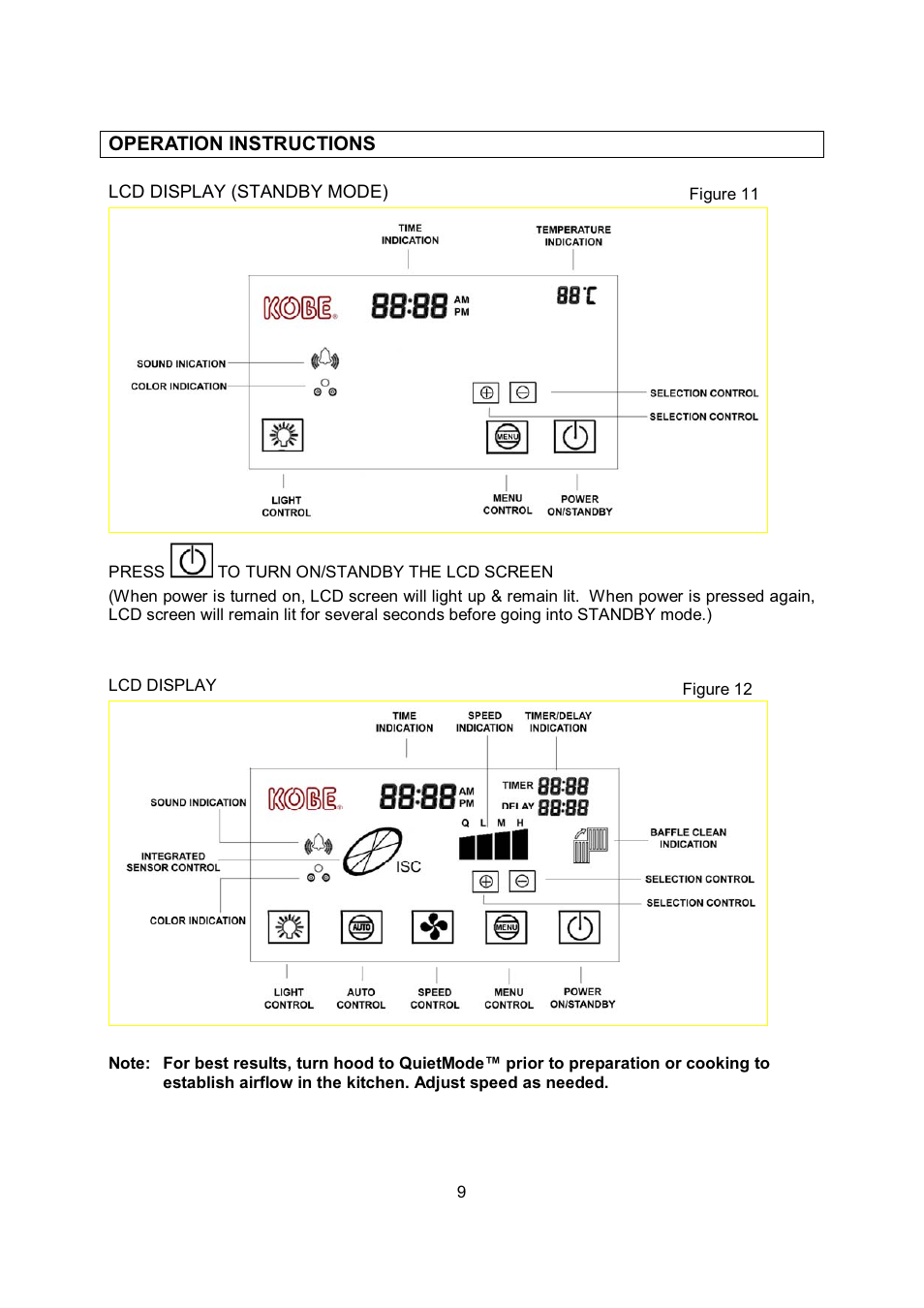 Kobe Range Hoods RA0242SQB User Manual | Page 12 / 76