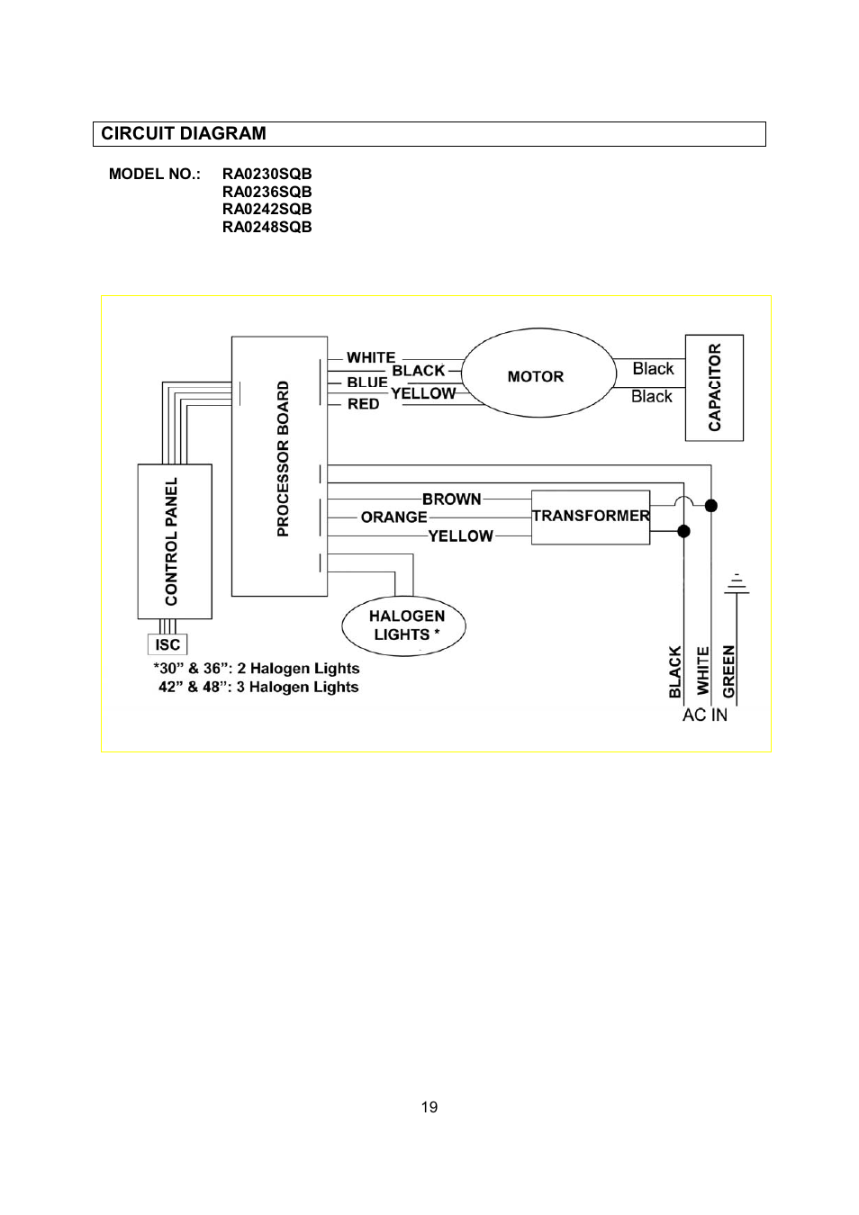 Kobe Range Hoods RA0242SQB User Manual | Page 22 / 76