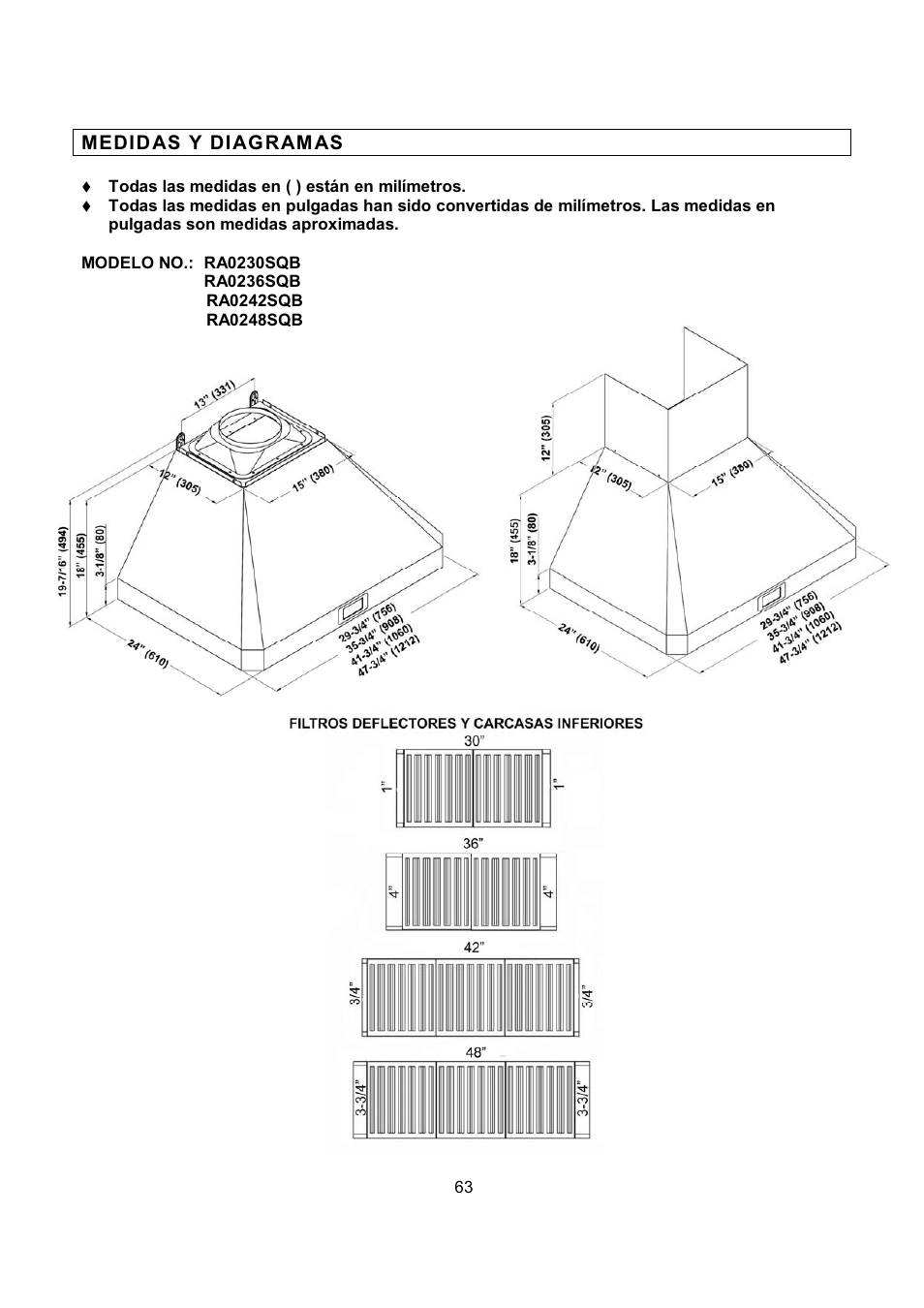 Kobe Range Hoods RA0242SQB User Manual | Page 66 / 76