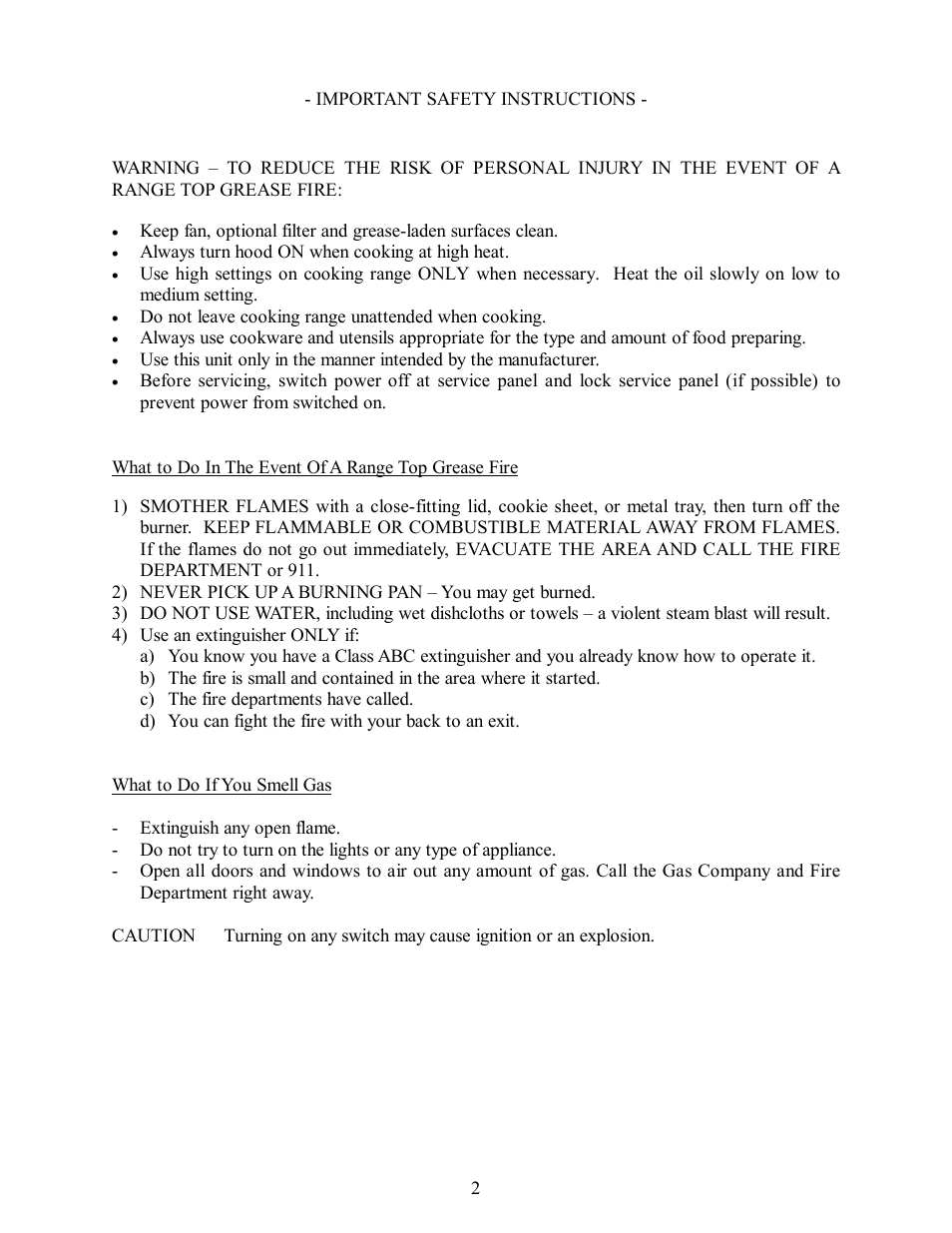 Kobe Range Hoods CH7742SQ User Manual | Page 3 / 18