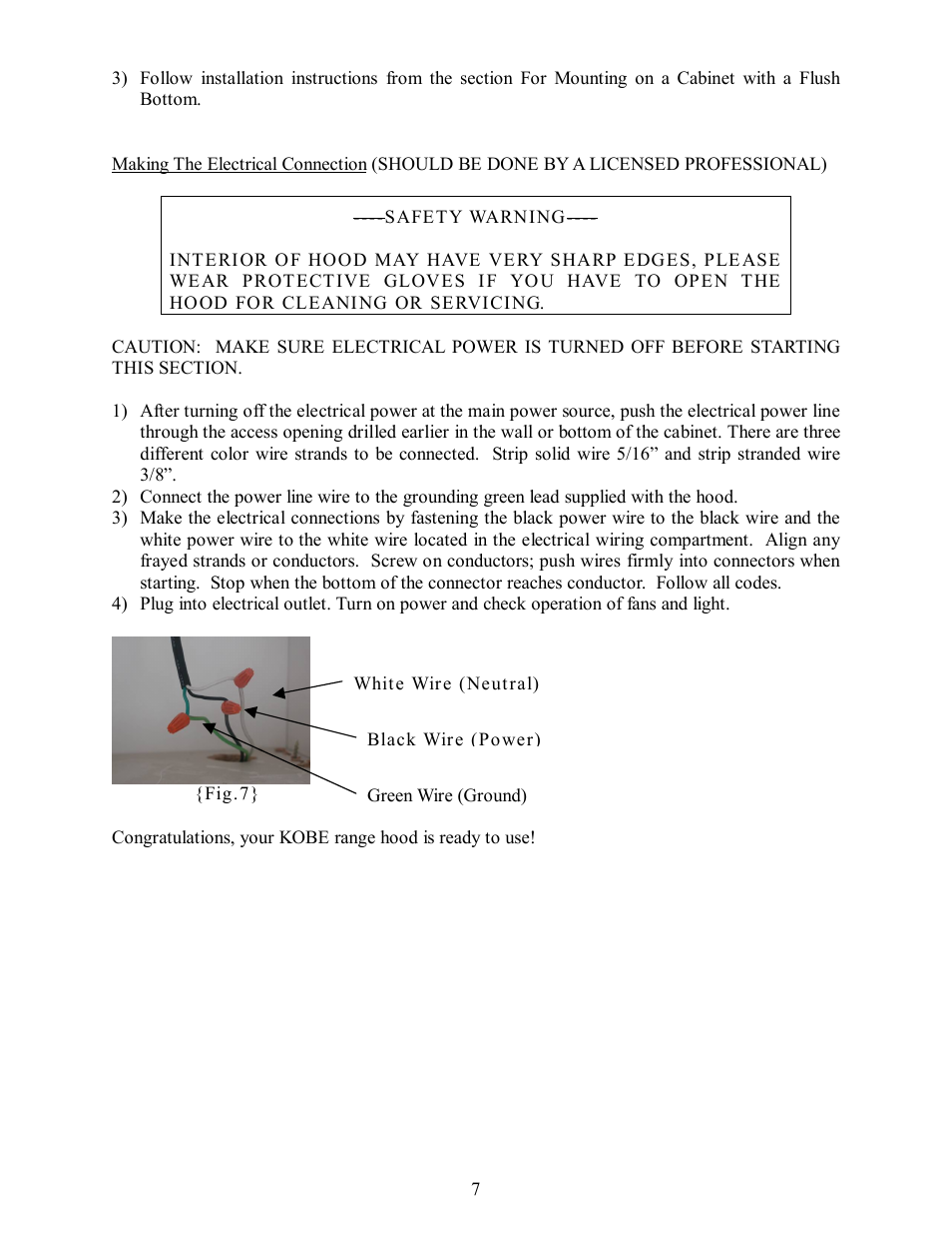 Kobe Range Hoods CH7742SQ User Manual | Page 8 / 18