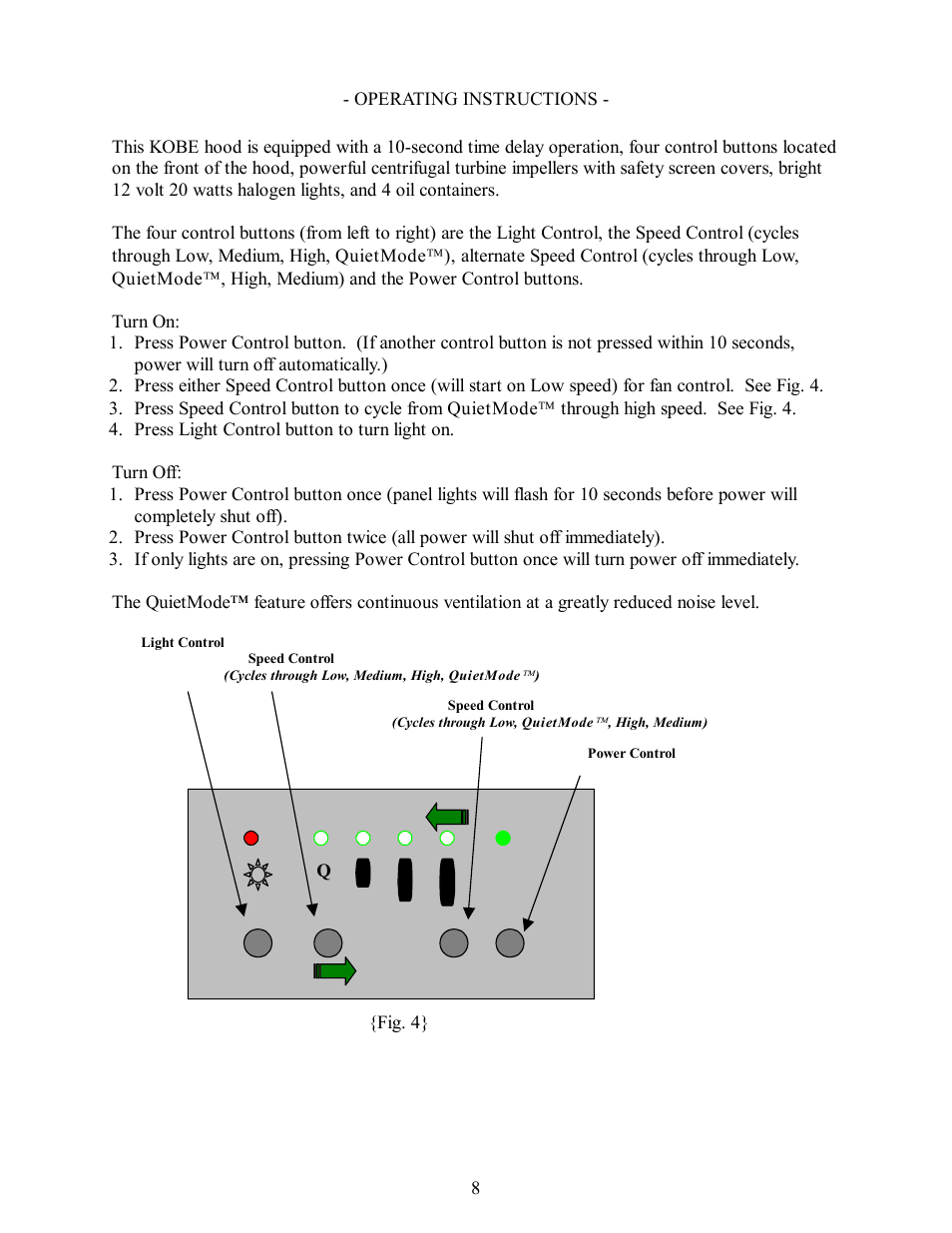 Kobe Range Hoods CH7742SQ User Manual | Page 9 / 18