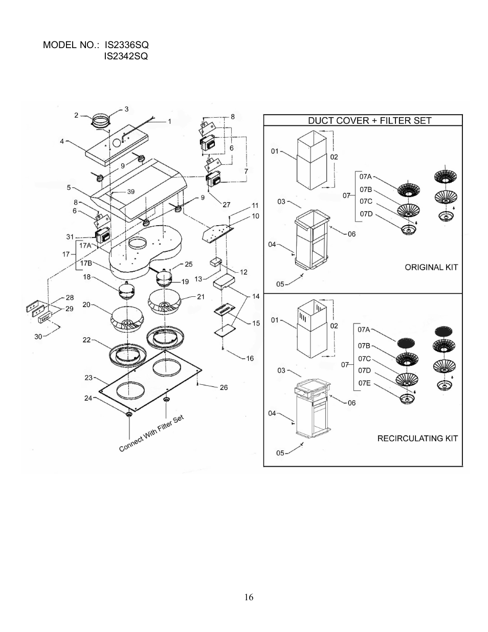 Kobe Range Hoods IS2342SQ User Manual | Page 18 / 23