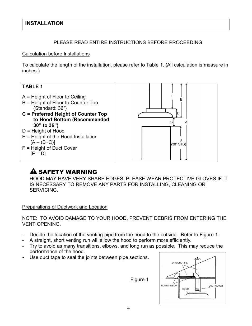Kobe Range Hoods IS2342SQ User Manual | Page 6 / 23