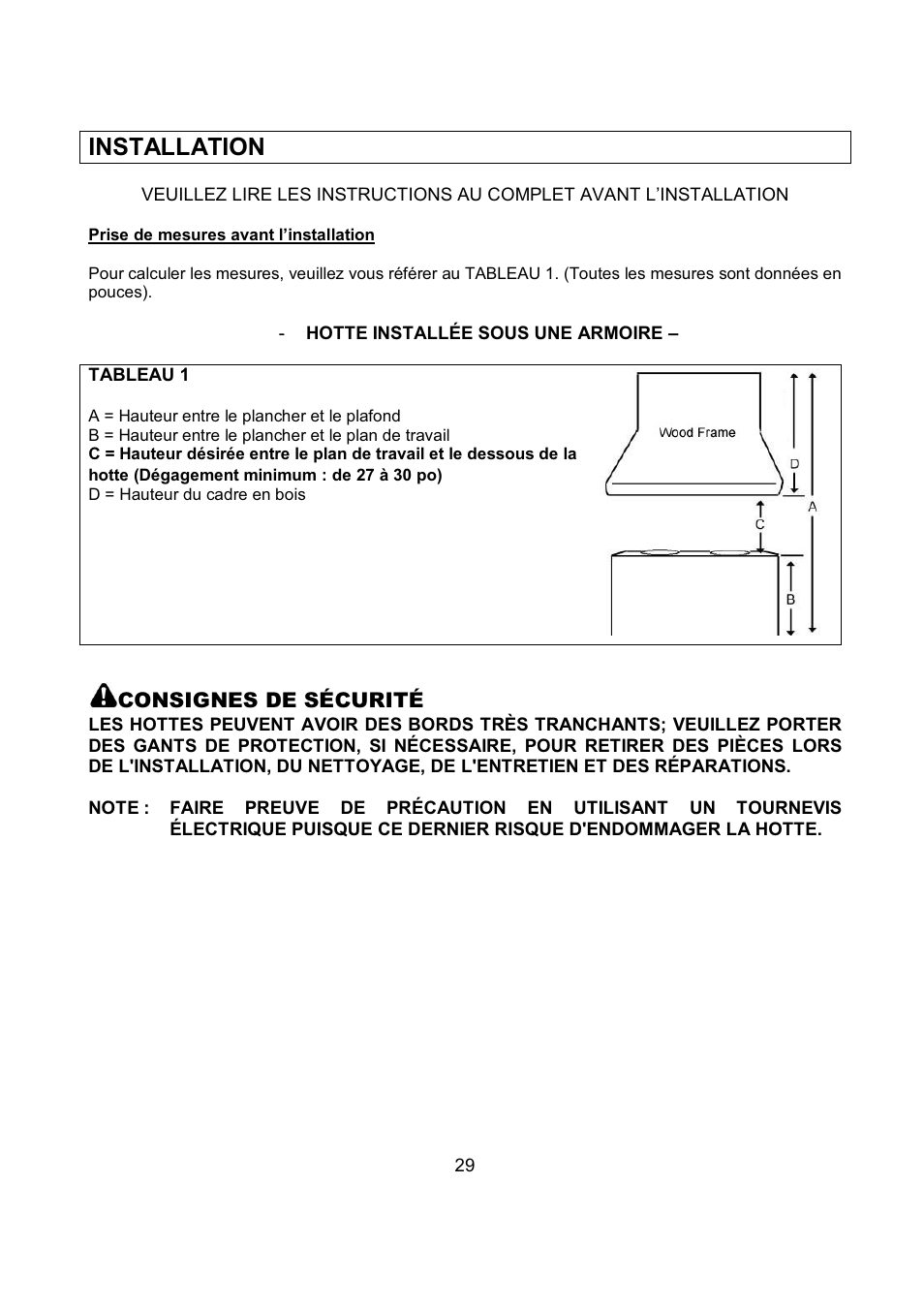 Installation | Kobe Range Hoods IN2636SQB-1 User Manual | Page 32 / 76
