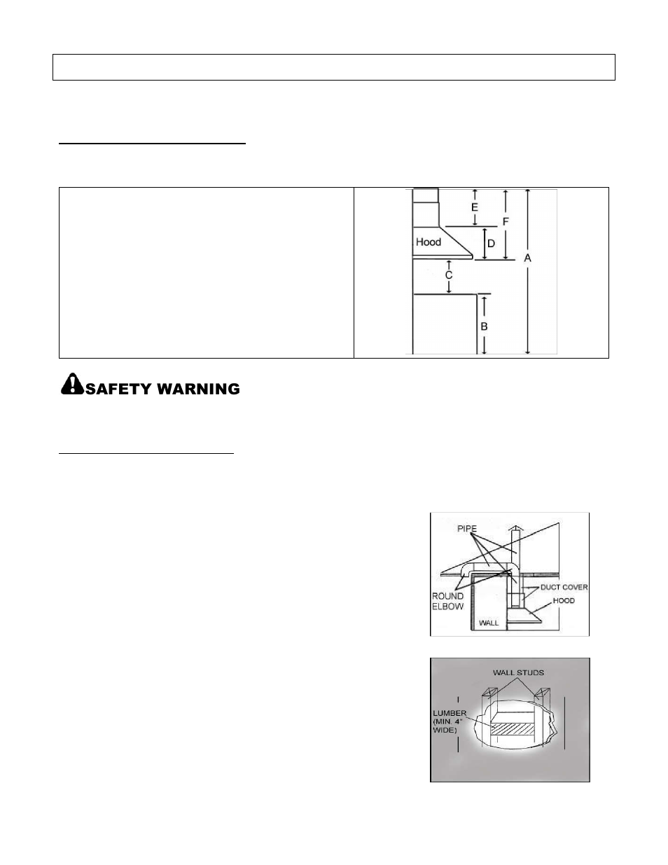 Safety warning | Kobe Range Hoods CH8136SQB User Manual | Page 7 / 24