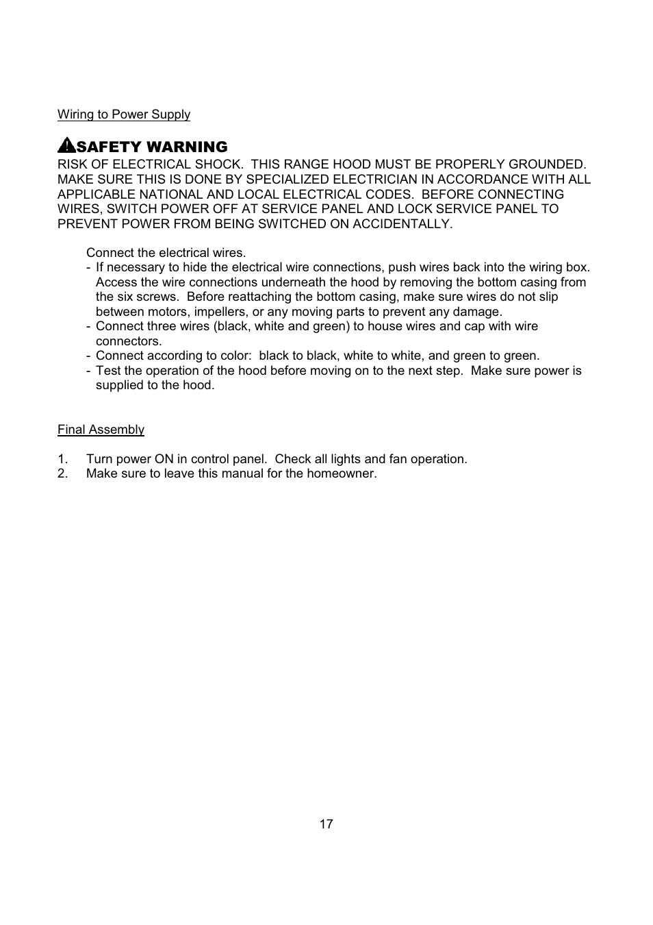 Kobe Range Hoods CH2736SQB User Manual | Page 19 / 102