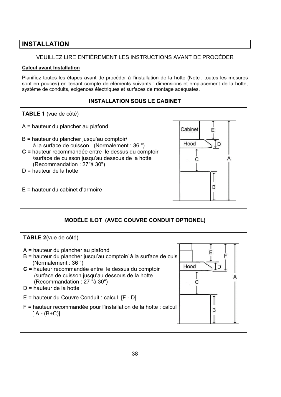 Kobe Range Hoods CH2736SQB User Manual | Page 40 / 102