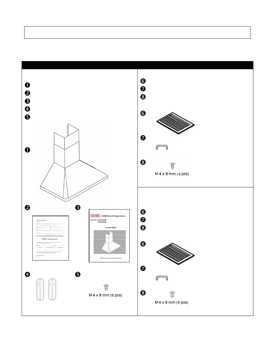 Kobe Range Hoods RA9430SQB User Manual | Page 5 / 21