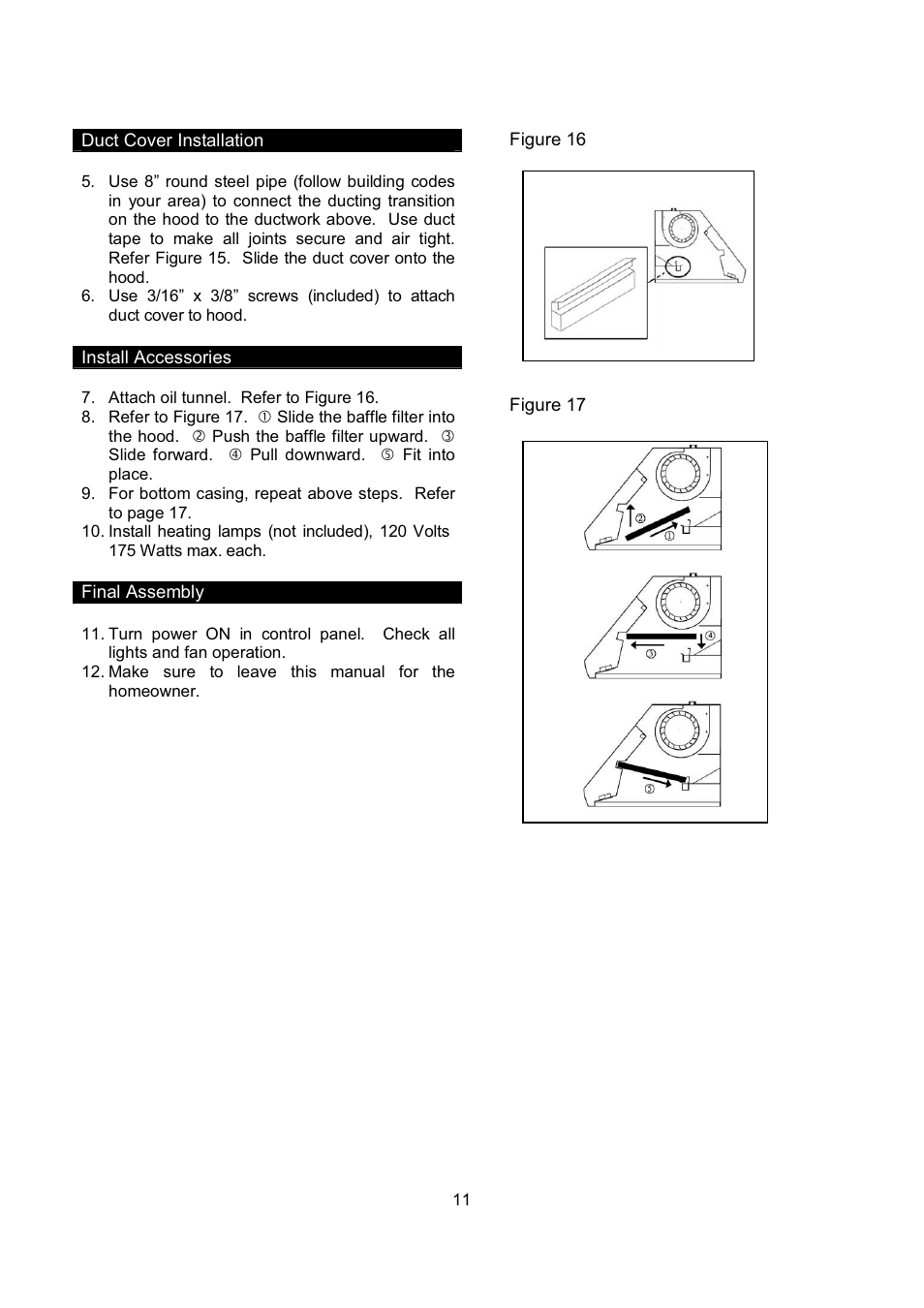Kobe Range Hoods CH-100 CH0030SQB User Manual | Page 13 / 84
