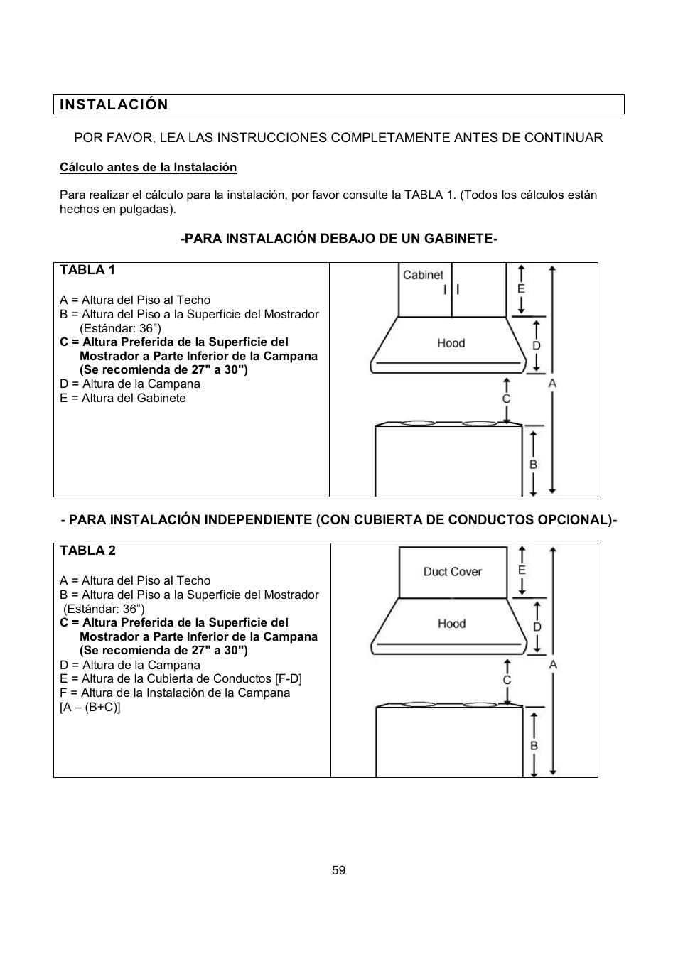 Kobe Range Hoods CH-100 CH0030SQB User Manual | Page 61 / 84