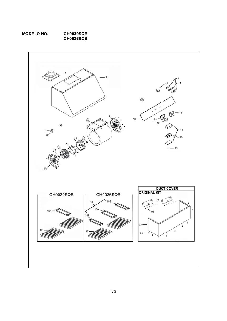 Kobe Range Hoods CH-100 CH0030SQB User Manual | Page 75 / 84