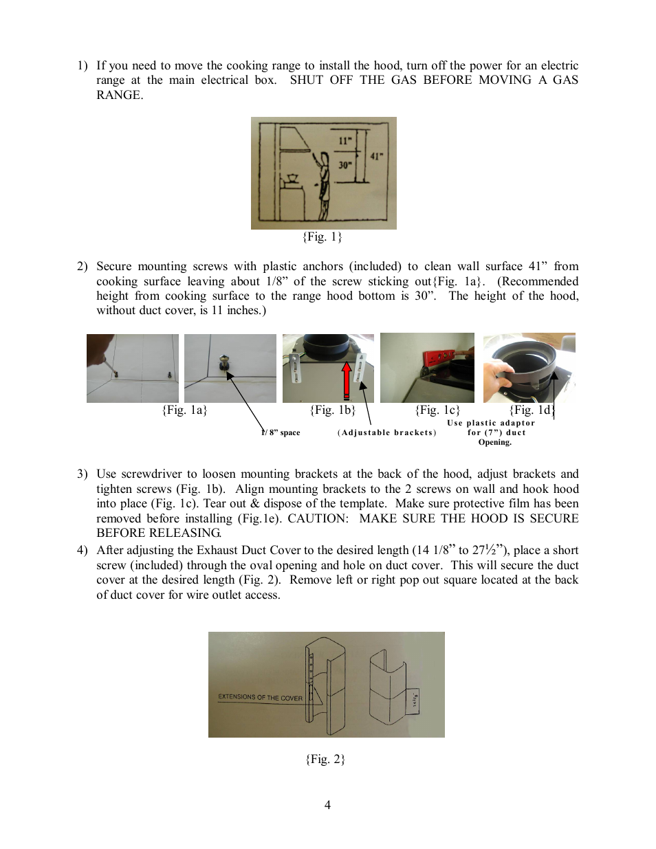 Kobe Range Hoods CH8036SQ User Manual | Page 5 / 19