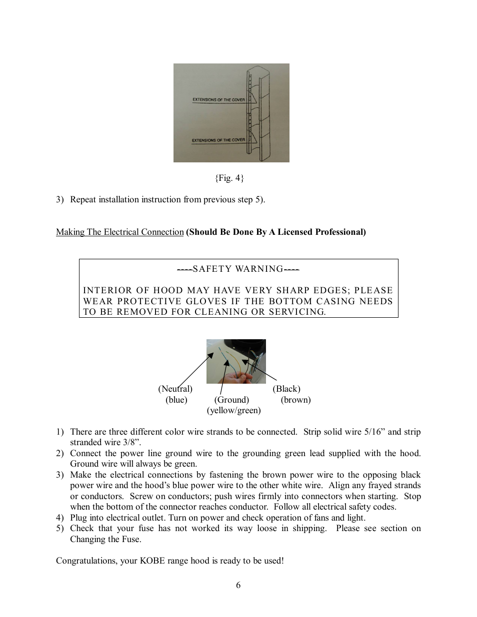 Kobe Range Hoods CH8036SQ User Manual | Page 7 / 19