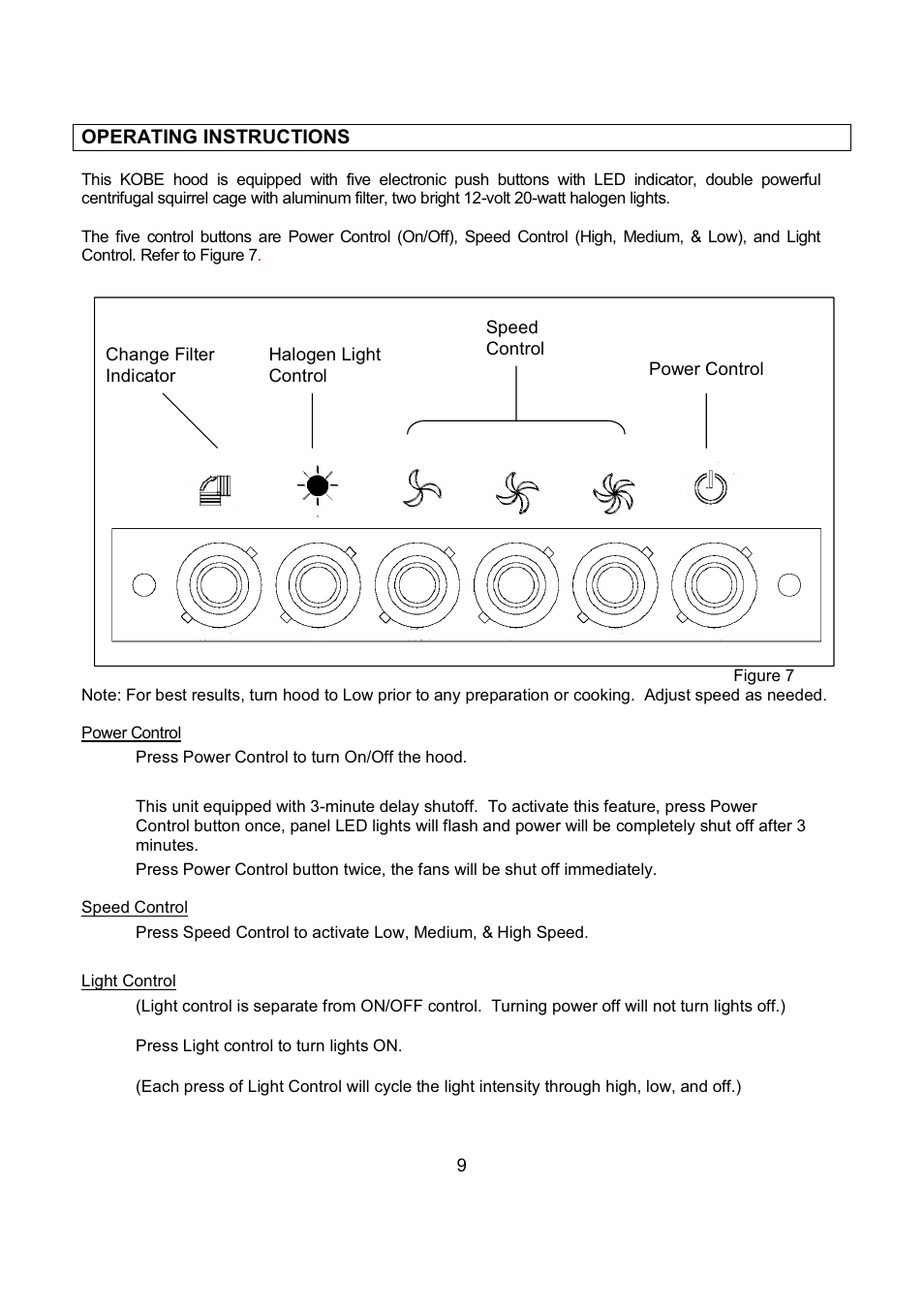 Kobe Range Hoods IN-027 User Manual | Page 11 / 69