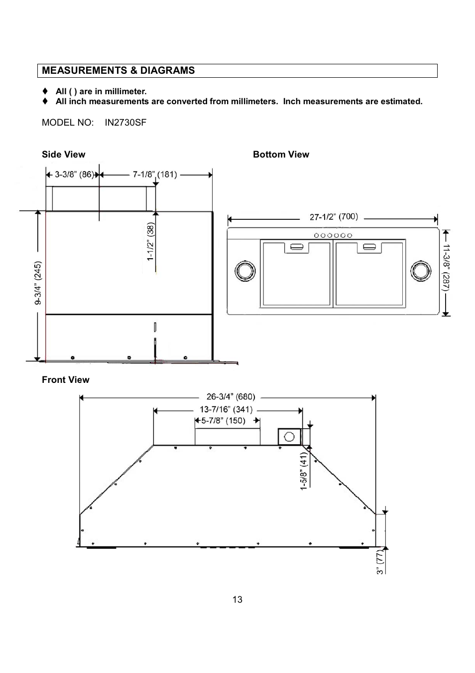 Kobe Range Hoods IN-027 User Manual | Page 15 / 69