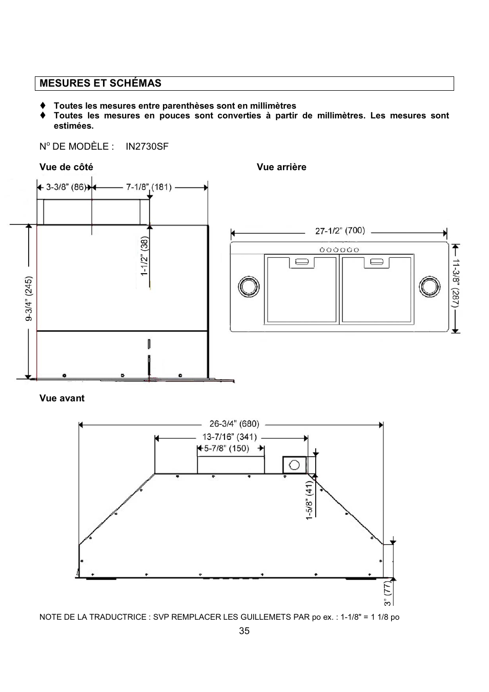 Kobe Range Hoods IN-027 User Manual | Page 37 / 69