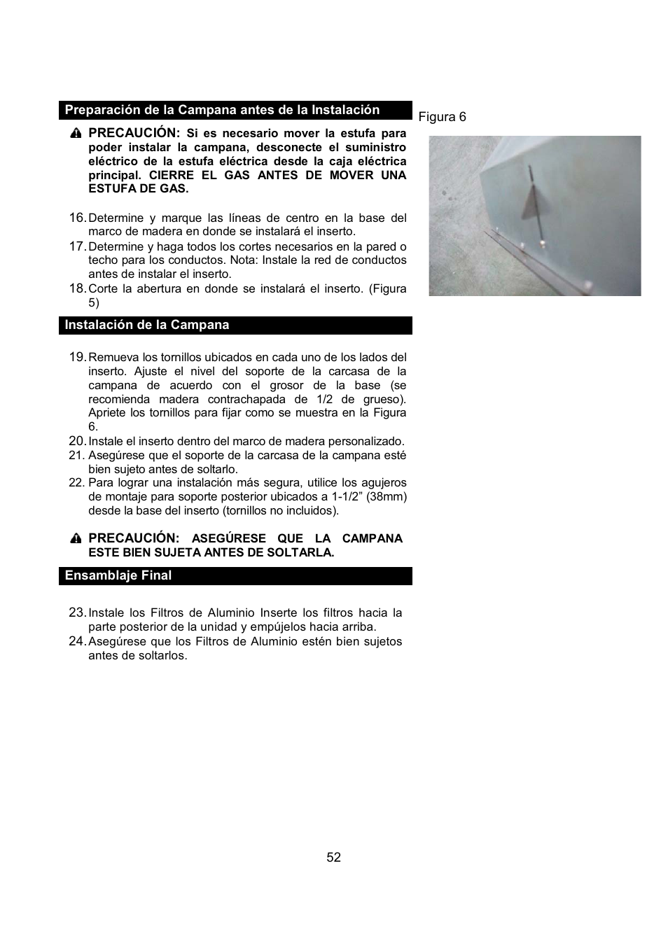 Kobe Range Hoods IN-027 User Manual | Page 54 / 69