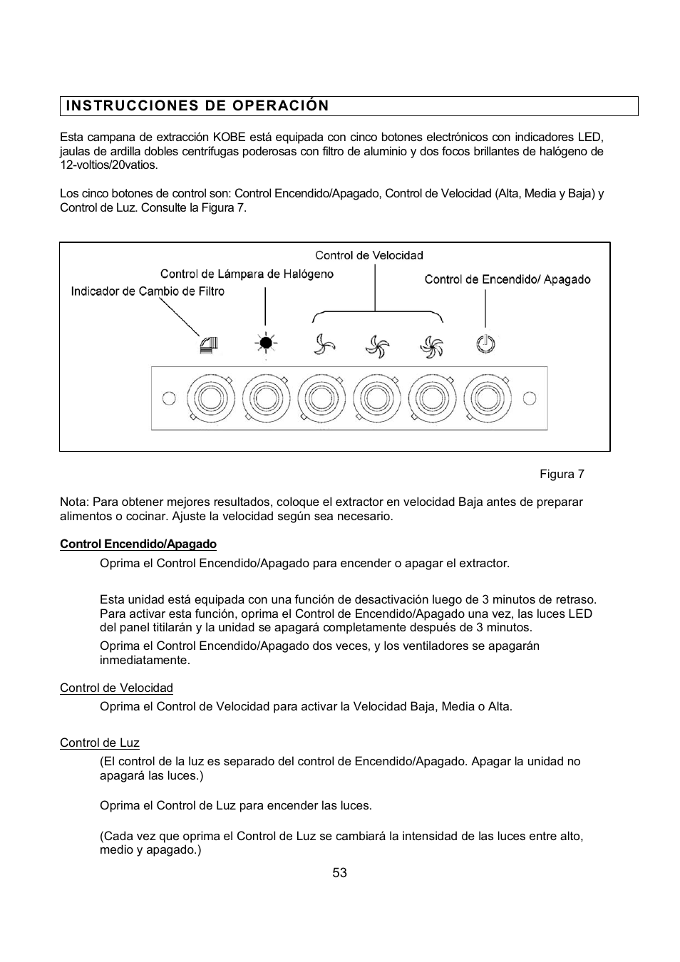 Kobe Range Hoods IN-027 User Manual | Page 55 / 69