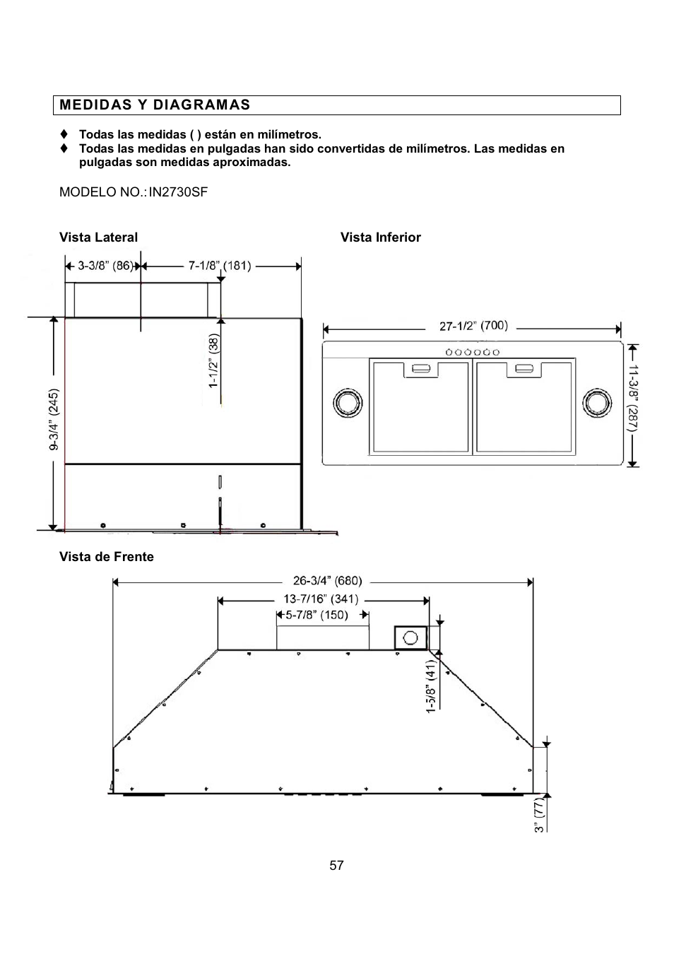 Kobe Range Hoods IN-027 User Manual | Page 59 / 69