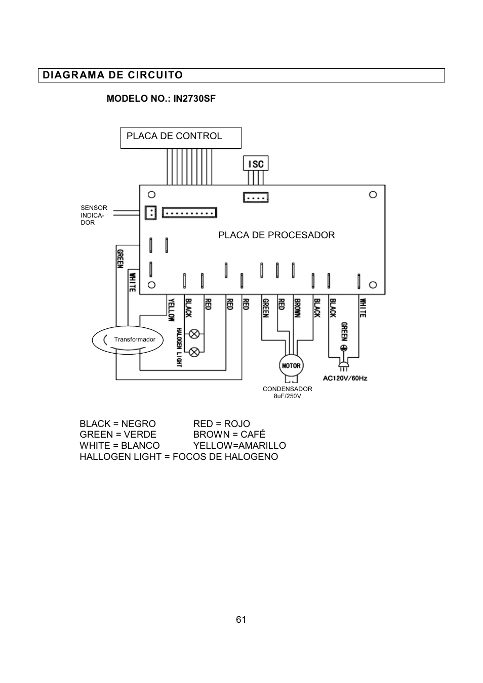 Kobe Range Hoods IN-027 User Manual | Page 63 / 69