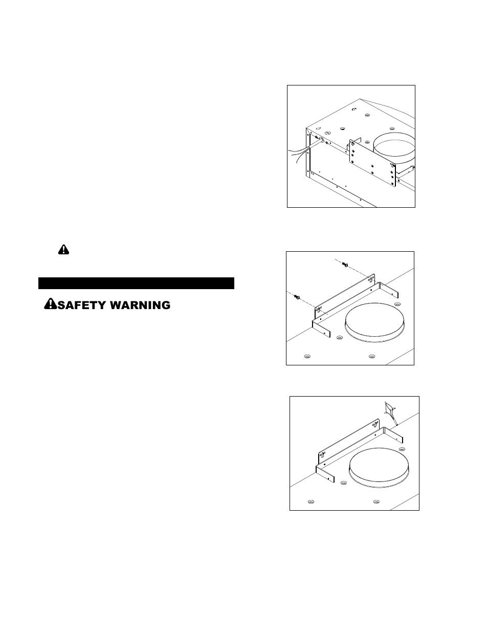 Caution, Safety warning | Kobe Range Hoods CH9648SQB User Manual | Page 12 / 35